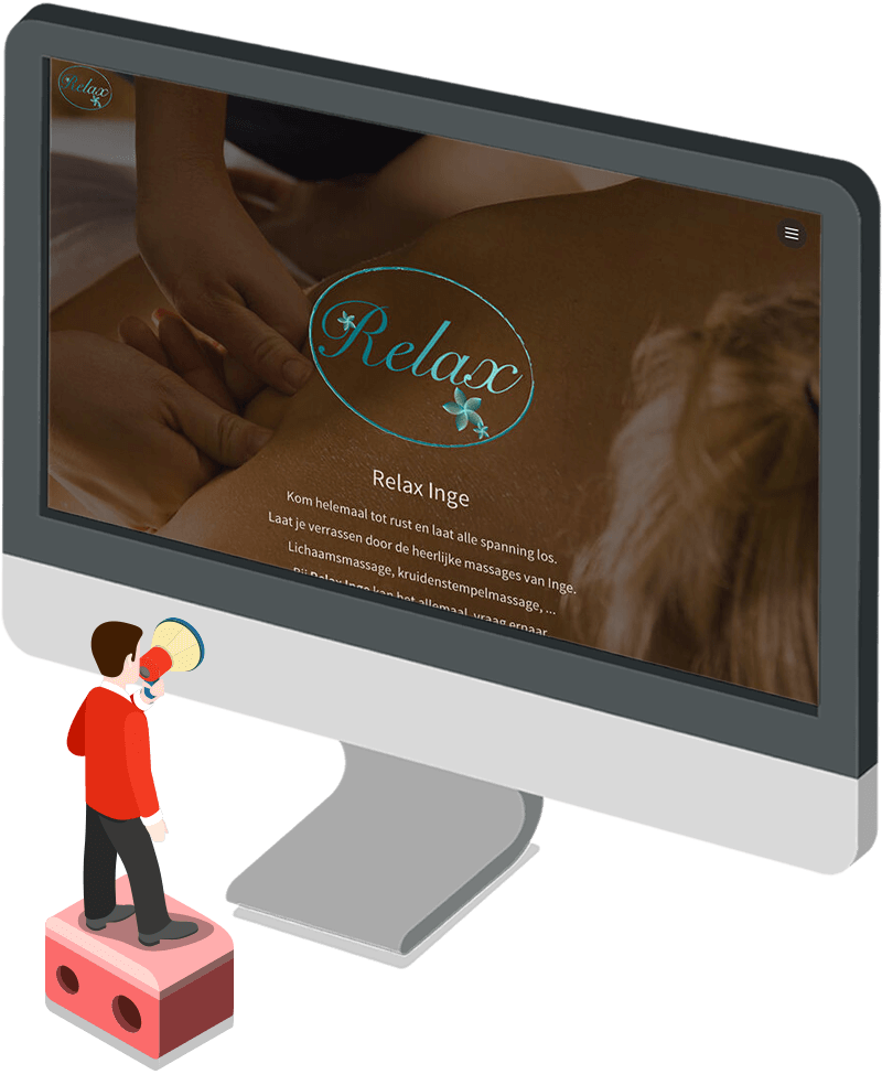 Mockup website Relax Inge