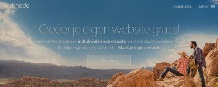 Webnode - visuele webbouwer