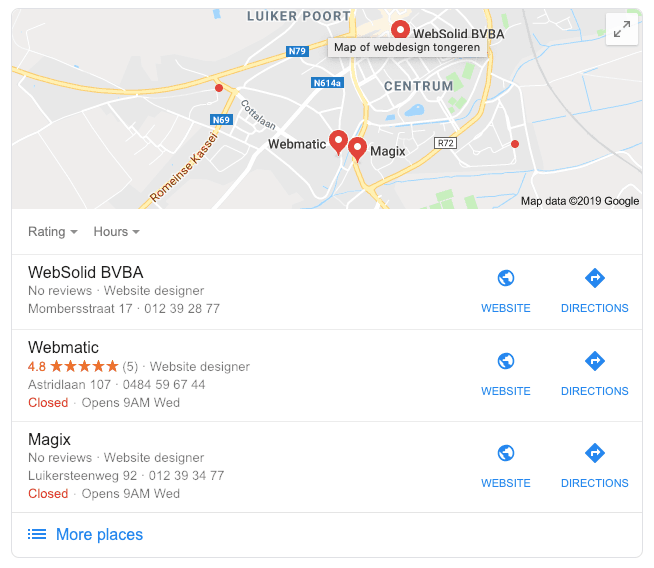 Meer Google reviews zorgen voor een grotere zichtbaarheid bij Google.