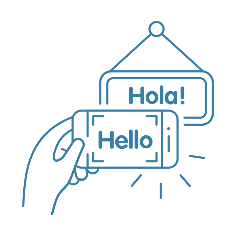symbol representing translated website Privacy policy 1